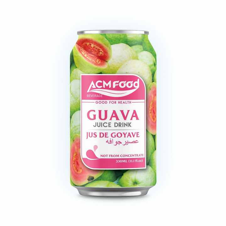 Premium Quality 330ml ACM Guava juice NFC from Vietnam Supplier Good Choice for Health Top Selling